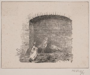 The Chickens and the Ducks by Johan Adolph Kittendorff