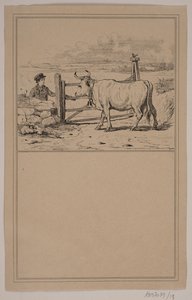 The Cow and the Boy. No. 12 in Chr. Winther and M. Rørbye, 