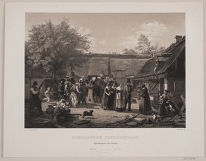 Zealandic Peasant Wedding by Johan Adolph Kittendorff