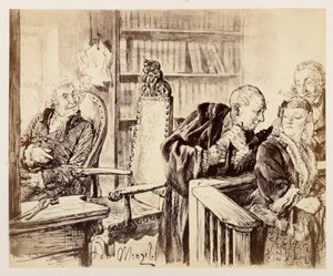 Adam Secretly Speaks to Eve. Light Listens. The Judge Calls Adam Back to the Bench, from Heinrich von Kleist
