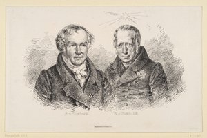 Alexander and Wilhelm von Humboldt by Adolph Menzel