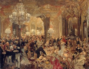 The Ball Supper by Adolph Menzel