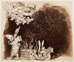 The Dream God Scatters Poppy Seeds, to Heinrich von Kleist "The Broken Jug" by Adolph Menzel