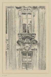 Detail of the Facade of the British Hotel in Dresden by Adolph Menzel