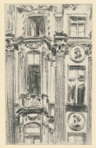 Detail of the Central Projection of the Palais du Saxe in Dresden