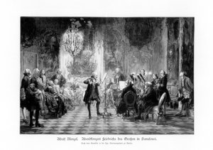 Frederick the Great Concert at Sanssouci, 1852, 1900