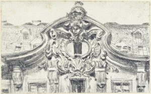 Gable of the Central Projection of the Palais du Saxe in Dresden
