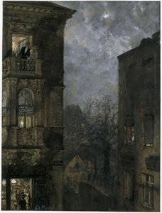 Corner of the House by Moonlight. From the "Children