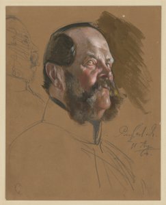 Karl Prince of Prussia, Bust, 3/4 Profile to the Right, Portrait Study for 