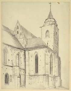 Catholic Parish Church of St. Martin in Jauer by Adolph Menzel