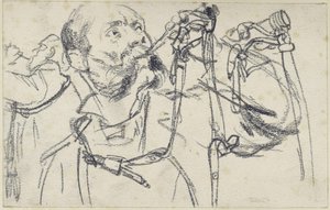Model Blowing the Hunting Horn for the Emerald Hunting Weapon Set of Johann Georg I of Saxony, in Three Views, Historical Museum, Dresden