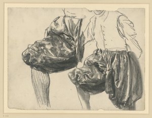 Model in the Ceremonial Dress of Elector Johann Georg I of Saxony in Two Views, Historical Museum, Dresden by Adolph Menzel