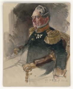 Oberregierungsrath Knerk, Portrait Study for the Painting 