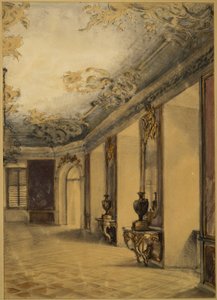 Hall in the Castle of Lissa by Adolph Menzel