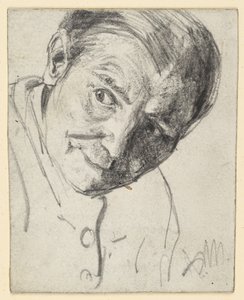 Simulated Head, Gaze Tense to the Side by Adolph Menzel