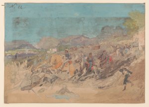 Battle of Peach Tree Creek, Georgia, July 20, 1864 by Adolph Metzner