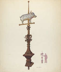 Weather Vane Finial by Adolph Opstad