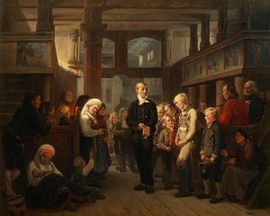 An Exam by Adolph Tidemand