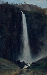 Feigum Waterfall by Adolph Tidemand