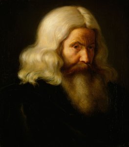 Study of an Old Man by Adolph Tidemand