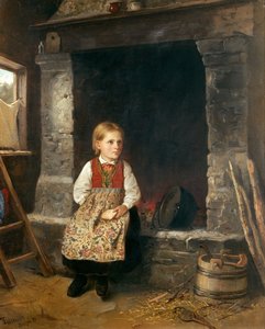The Girl At The Fireplace