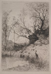 A Pond by Adolphe Appian