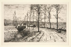 Village Entrance by Adolphe Appian