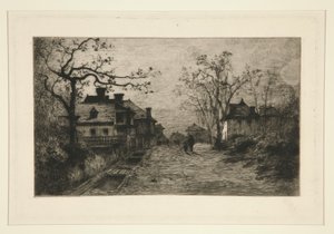 Village Street by Adolphe Appian