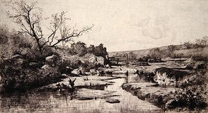 Source of the Albarine River by Adolphe Appian