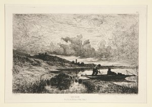 An Evening, Banks of the Rhone at Rix by Adolphe Appian