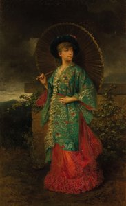 Portrait of Helene of Mecklenburg-Schwerin, Duchess of Orleans by Adolphe Aze
