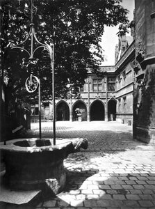 Cluny Hotel seen from the courtyard, Paris