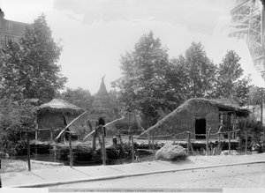 Lakeside Village at the Universal Exhibition of 1889 in Paris, architect Charles Garnier (1825-98)