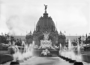 View of the Central Dome and the Fountain Coutan, Universal Exhibition, Paris