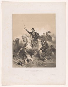 King Victor Emmanuel II of Italy during the Battle of Palestro