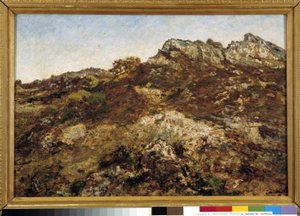 Landscape of Hills (the Garlaban Massif in Provence)