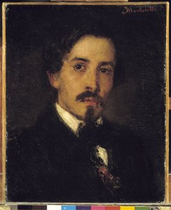 Presumed Portrait of the Painter Ferdinand Viola by Adolphe Joseph Thomas Monticelli