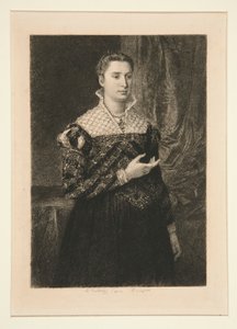 Portrait of a Lady by Adolphe Lalauze
