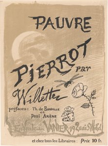 Poster for Pauvre Pierrot by Adolphe Léon Willette by Adolphe Leon Willette