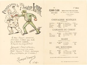 Rustic Chivalry; The Lover of Christ; Married; The Butchers by Adolphe Leon Willette