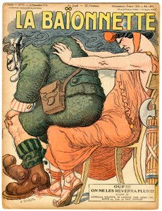 Cover of La Baionnette, Satirical in Colors