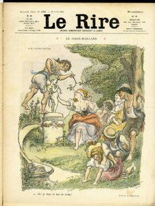 Illustration for the Cover of Le Rire by Adolphe Leon Willette