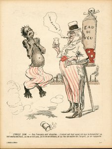 The Butter Plate, number 199, Satirical in Colors by Adolphe Leon Willette