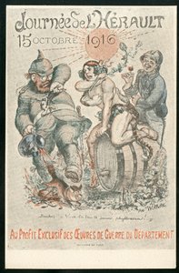 Satirical Postcard in Colours