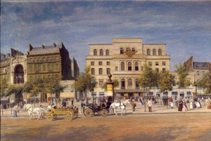 General View of the Theatres of the Boulevard du Temple by Adolphe Martial Potemont