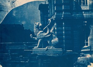 Sculpture of a Griffin on a Construction Site in Marseille