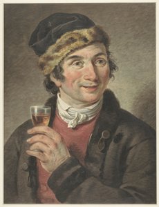 Portrait of Adriaan de Lelie, Wearing a Cap by Adriaan de Lelie