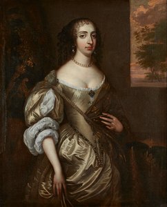 Portrait of Mary of Orange by Adriaen (circle of) Hanneman