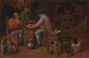 Card Players and Carousers by Adriaen Brouwer