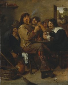 The Smokers, c.1636 by Adriaen Brouwer